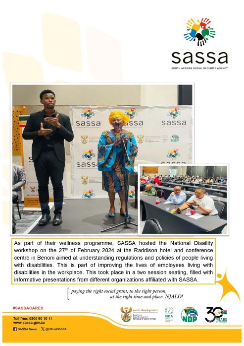 As part of their wellness programme, SASSA hosted the National Disaility workshop 2.jpg