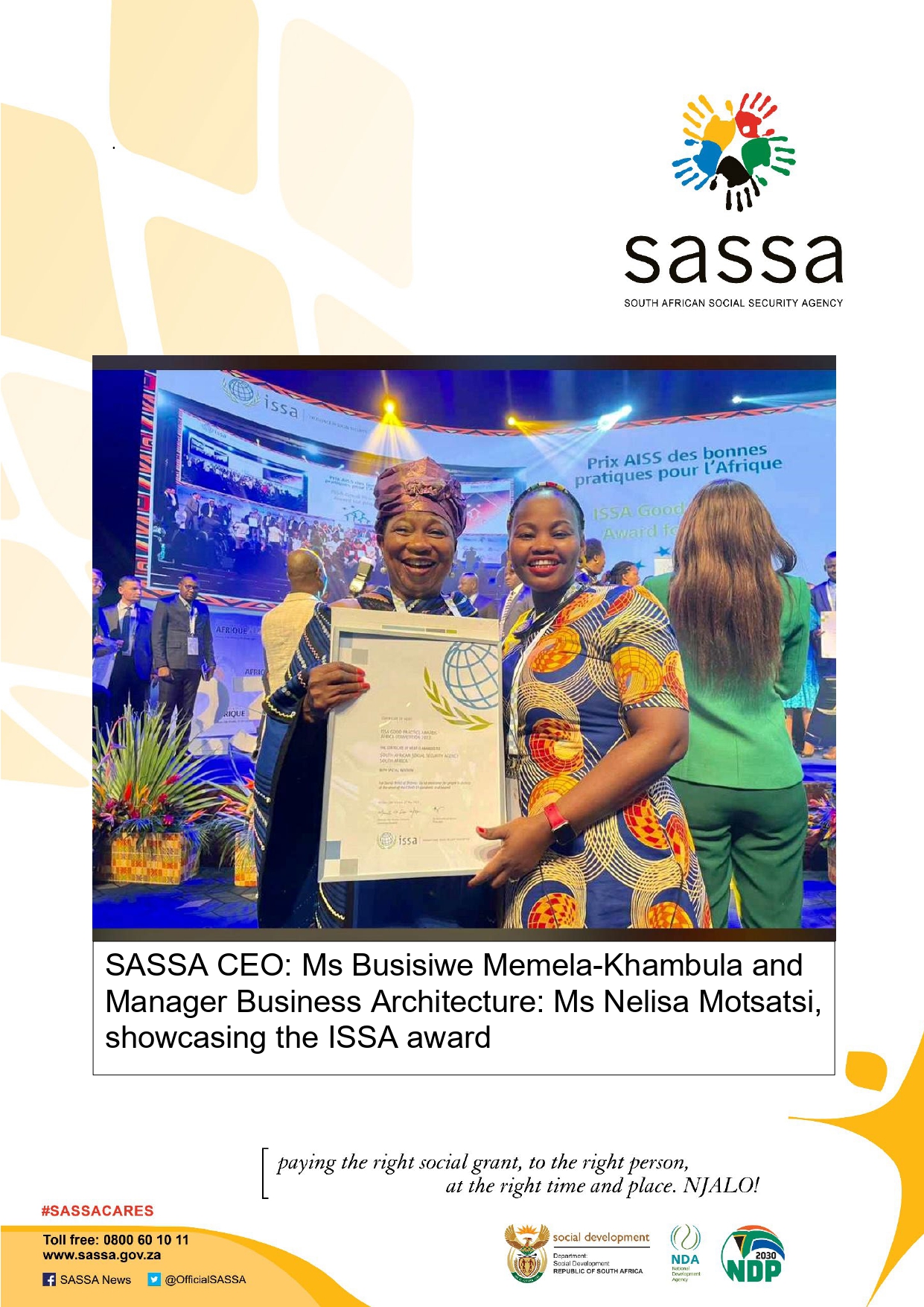 SASSA CEO Ms Memela Khambula and Business Architecture Manager Ms Motsatsi at ISSA Awards 2023_page-0001.jpg